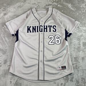 Knights 26 Baseball Jersey Pro Look Sports White Navy Mens Size L 42 Athletic
